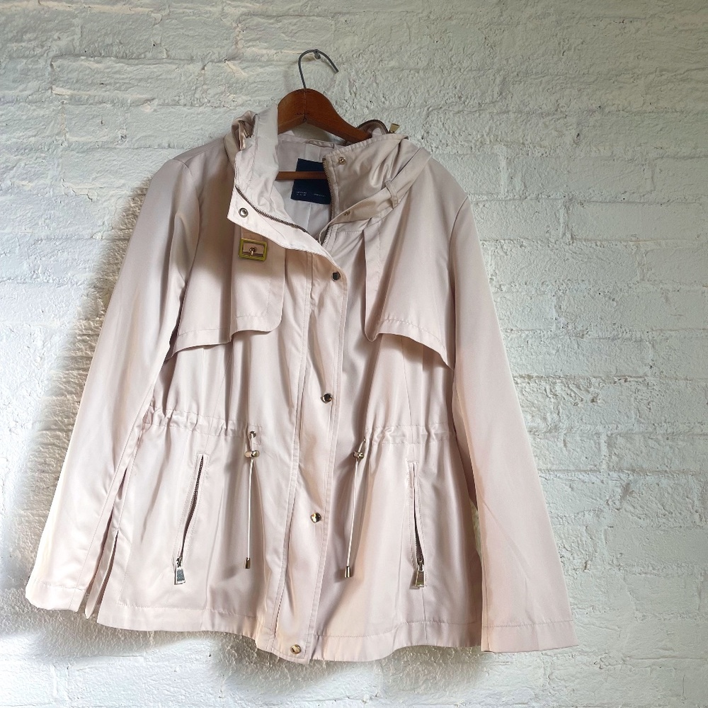 Zara Cream Short Trench Coat